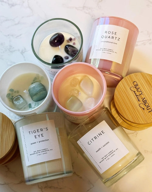 Energy Crystal Scented Candle